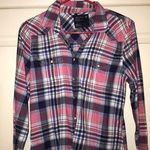 American eagle plaid shirt